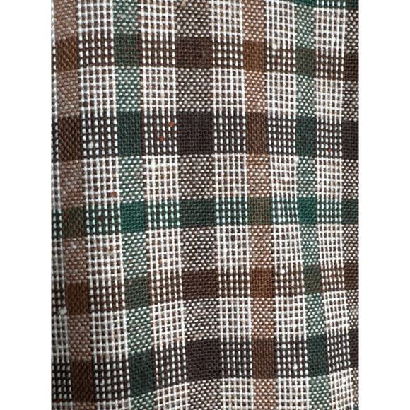 Vintage 1970s Brown Green Plaid Checked Women’s Blazer Jacket medium - Picture 9 of 15